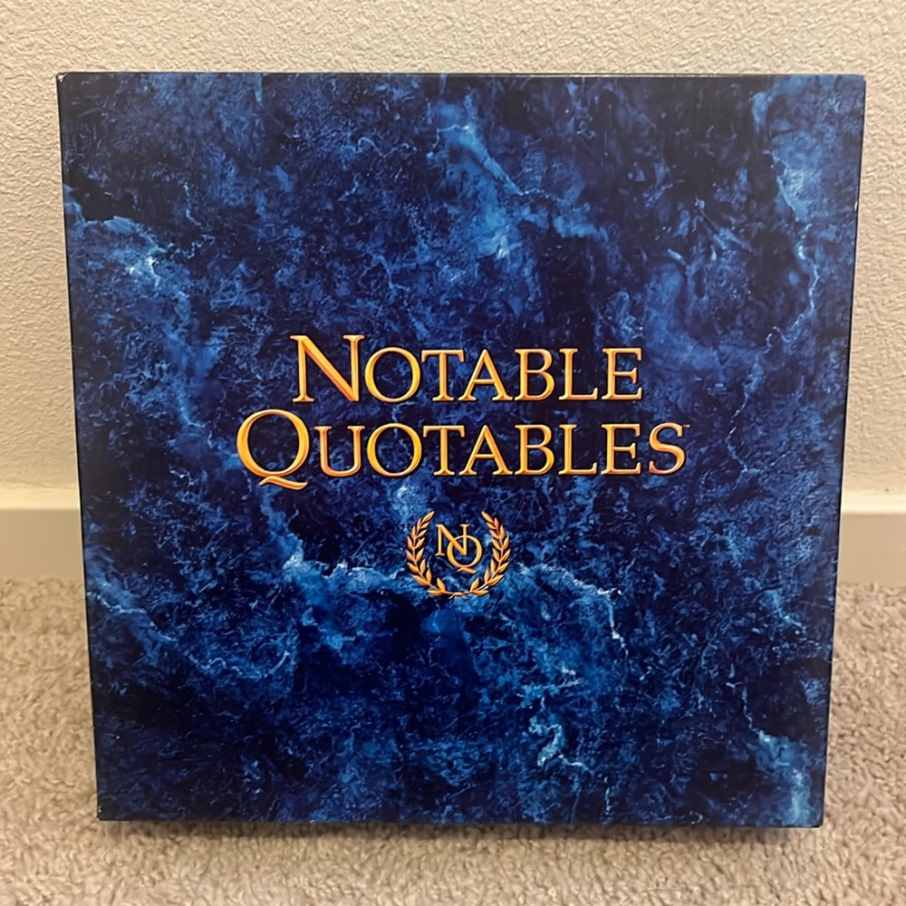 Notable Quotables - Game 1990